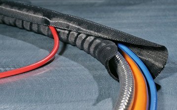 Kabelbescherming / zelfsluitende gevlochten kous Helagaine Twist-In