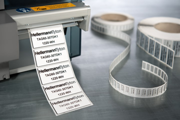 Printer met paneellabels
