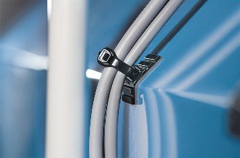 De FlexTack kabelbinderhouder is een flexibel kabelmanagement oplossing voor ronde en schuine oppervlakken.