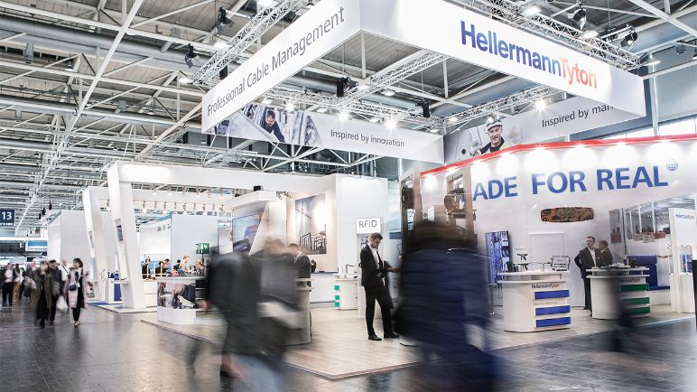 HellermannTyton beurs stand