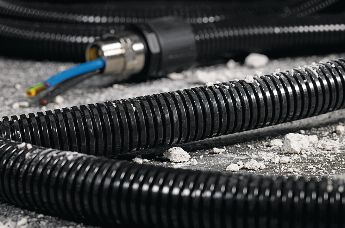 ESTO Gegolfde buis 16, 20, 25, 32, 50 of 100 m, flexibele ommanteling, gegolfd, niet open, kabelbescherming, voor elektrische werkzaamheden, elektriciens 100 m/DN 20