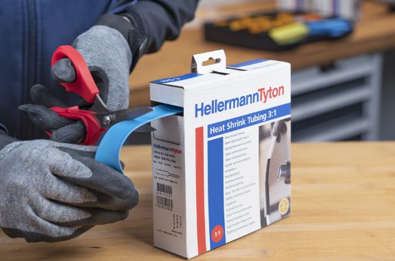 Dispenserboxjes voor HellermannTyton HIS krimpkous met een krimpverhouding van 3:1
