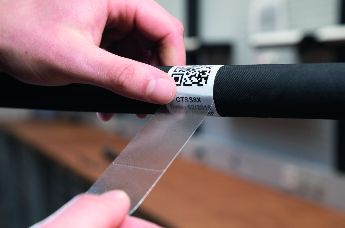 zelflaminerende labels voor hydraulische kabels en leidingen