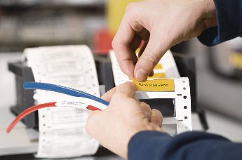 Spoorweg goedgekeurde krimpkous labels met laag brandrisico
