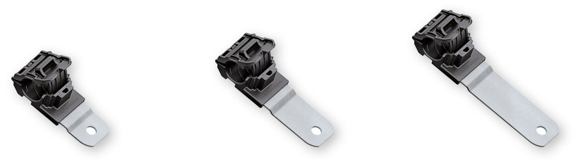 Ratchet-P-Clamp in kort, middellang en lang