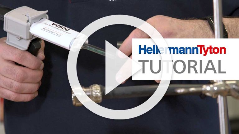 Gemakkelijk gebruik van epoxylijm in combinatie met warmkrimpende producten