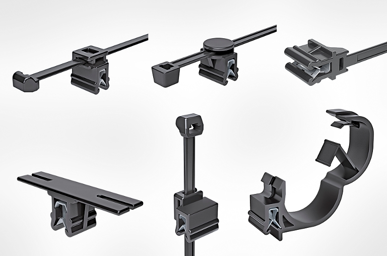 EdgeClips voor het monteren van kabelbinders in verschillende richtingen