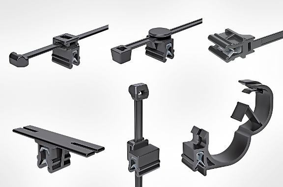 EdgeClips voor het monteren van kabelbinders in verschillende richtingen