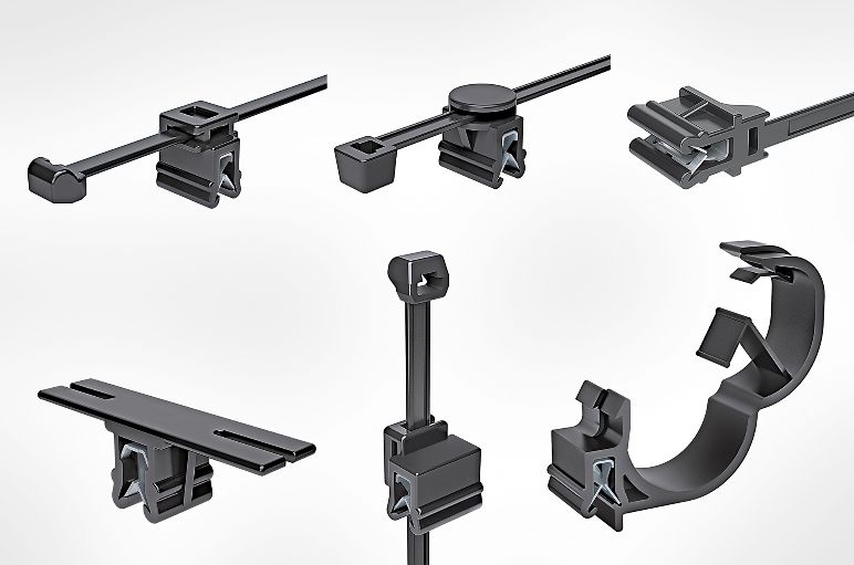 EdgeClips voor het monteren van kabelbinders in verschillende richtingen