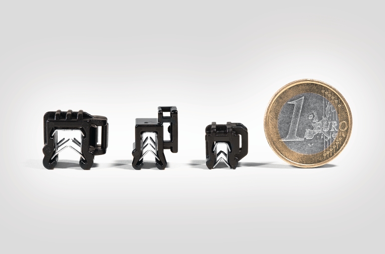 Onze kleinste bevestigingsclip is 30% kleiner dan andere kabelclips