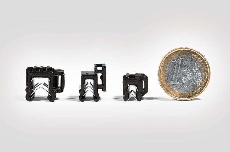 Onze kleinste bevestigingsclip is 30% kleiner dan andere kabelclips